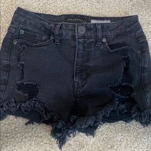 High Waisted Black Aeropostale shorts